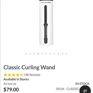 New 25 mm Nume curling wand
